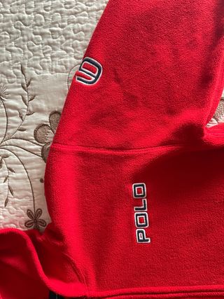 Sudadera polar roja de Ralph Lauren