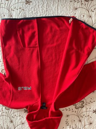 Sudadera polar roja de Ralph Lauren