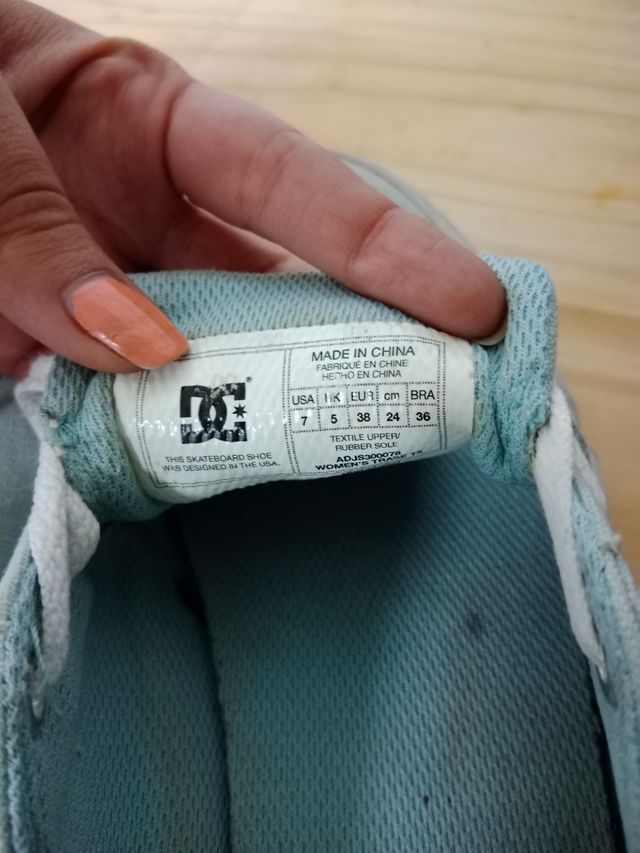 Bambas DC turquesa t 38