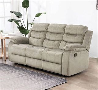 Set Sofas 3+2+1 reclinables en terciopelo