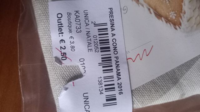 Coppia di presine natalizie