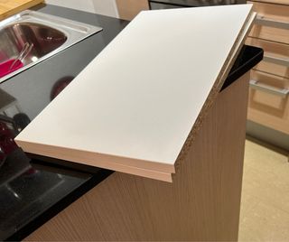 2 baldas estantes armario estrecho cocina