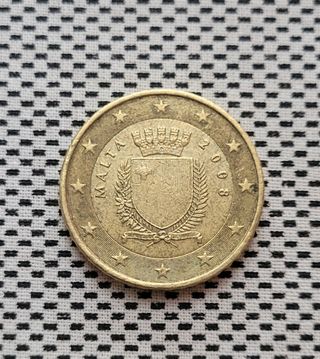 🇲🇹 Moneda 50 céntimos Malta