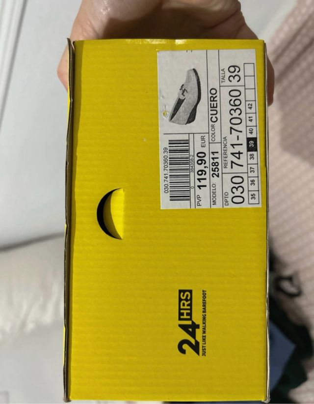 zapatos mujer cuero 24 horas n* 39