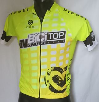 Pissei Maglia Ciclismo Giallo Fluo Tg. 3 Perfetta