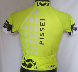 Pissei Maglia Ciclismo Giallo Fluo Tg. 3 Perfetta