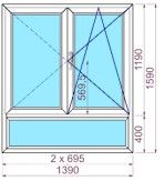 VENTANA PVC BLANCO KÖMMERLING