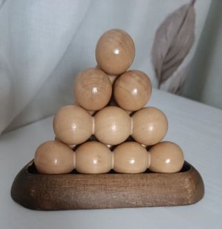 Rompecabezas pirámide madera 3D