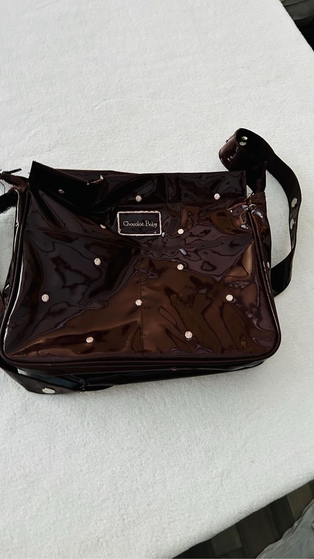 Bolso de carrito Chocolat Baby de charol