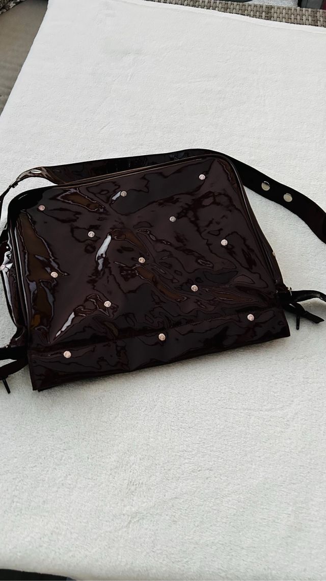Bolso de carrito Chocolat Baby de charol