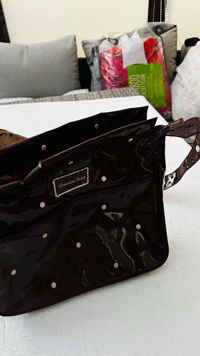 Bolso de carrito Chocolat Baby de charol