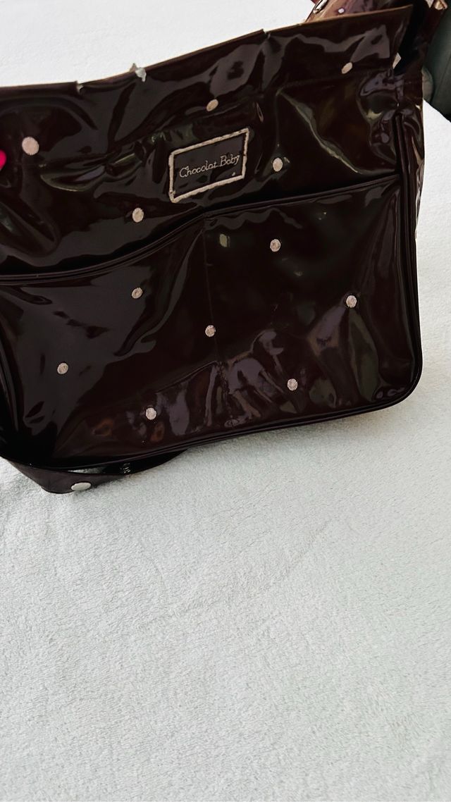 Bolso de carrito Chocolat Baby de charol