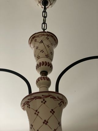 Lampadario in ceramica vietrese