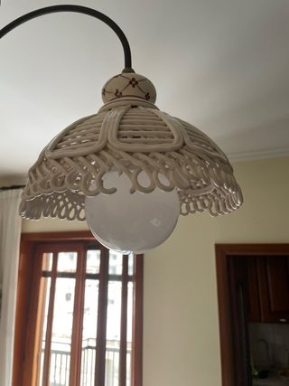 Lampadario in ceramica vietrese