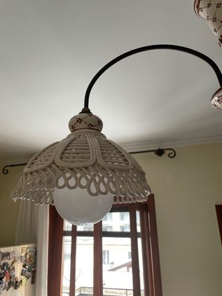 Lampadario in ceramica vietrese