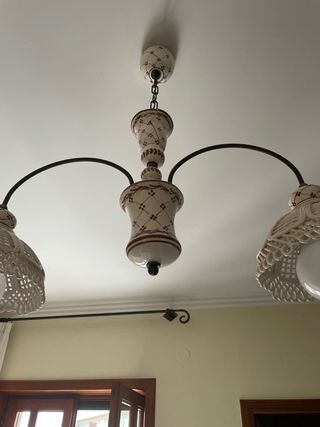 Lampadario in ceramica vietrese