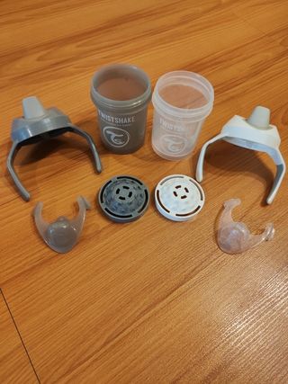 Lote biberones Twistshake y Carrefour