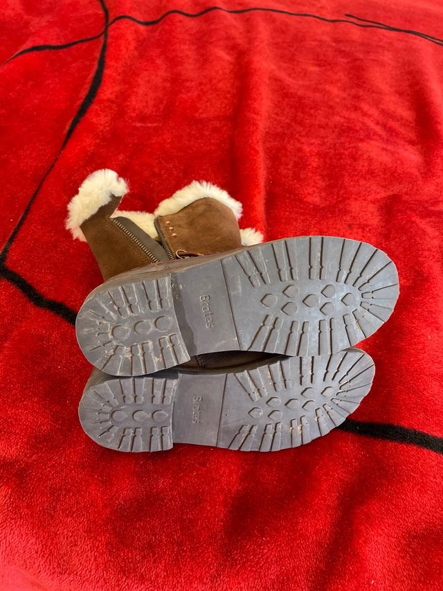 botas invierno de piel niña