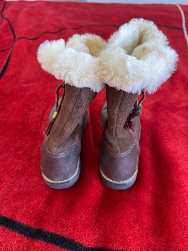 botas invierno de piel niña