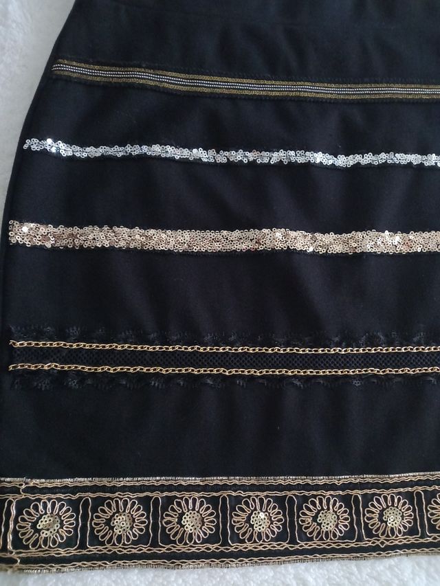 Falda#fiesta#dorados