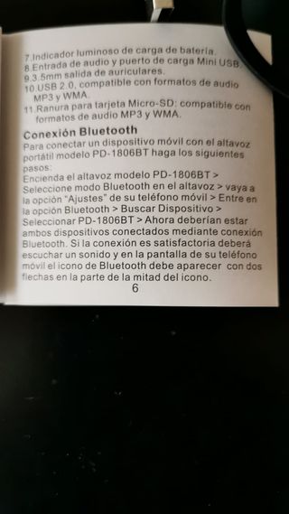 Altavoz mini portátil inalambrico ELCO