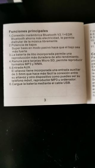 Altavoz mini portátil inalambrico ELCO