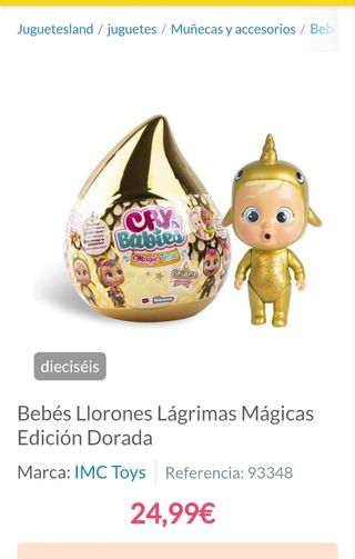 Juguete lágrimas magicas