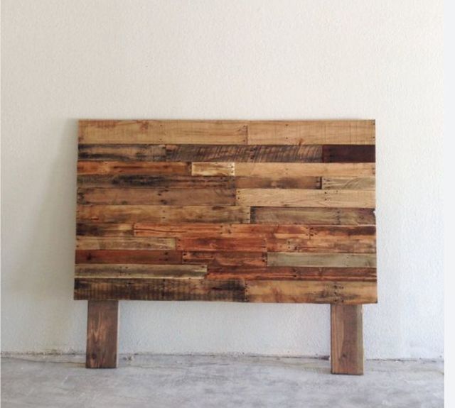 Cabecero de madera de pallet