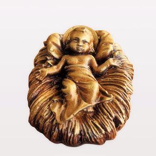 Presépio em Marfinite Pintado à Mão Ouro