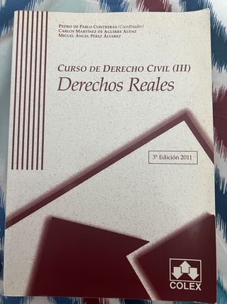 Curso de Derecho Civil III Derechos Reales