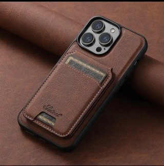 Funda de cuero mangnética para teléfono móvil