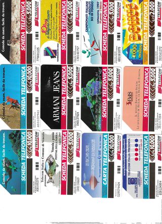 vecchie tessere telefoniche