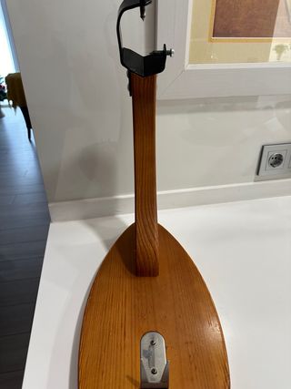 jamonero de madera del corte ingles y cuchillo