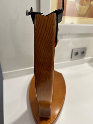 jamonero de madera del corte ingles y cuchillo