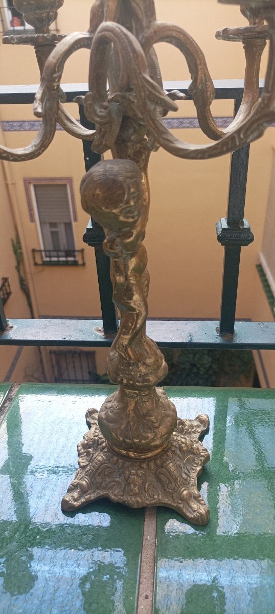 Candelabros bronce
