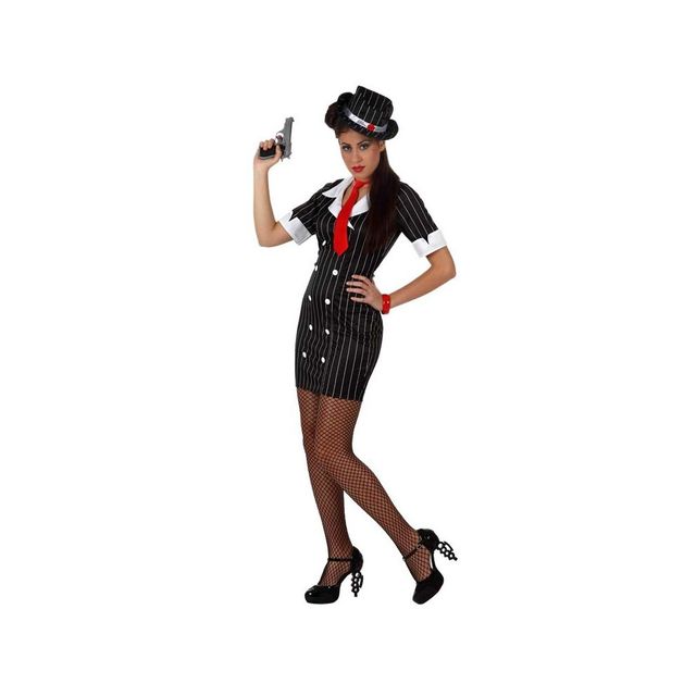 DISFRAZ NUEVO GANGSTER CHICA CON CORBATA TALLA 1