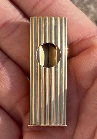 Cortapuros vintage chapado en oro