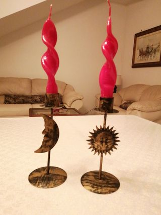 Candelabbri color bronzo comprese cande