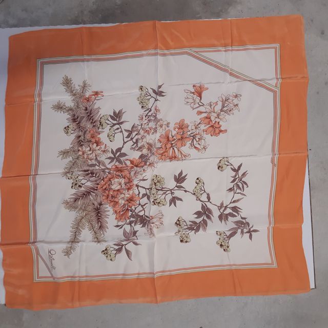 Foulard ostinelli arancio 80x80