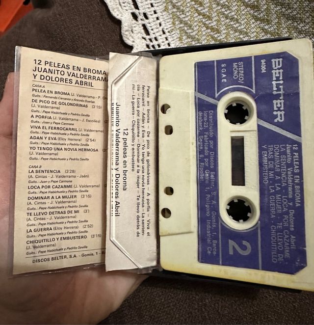 Casette Juanito Valderrama y Dolores Abril