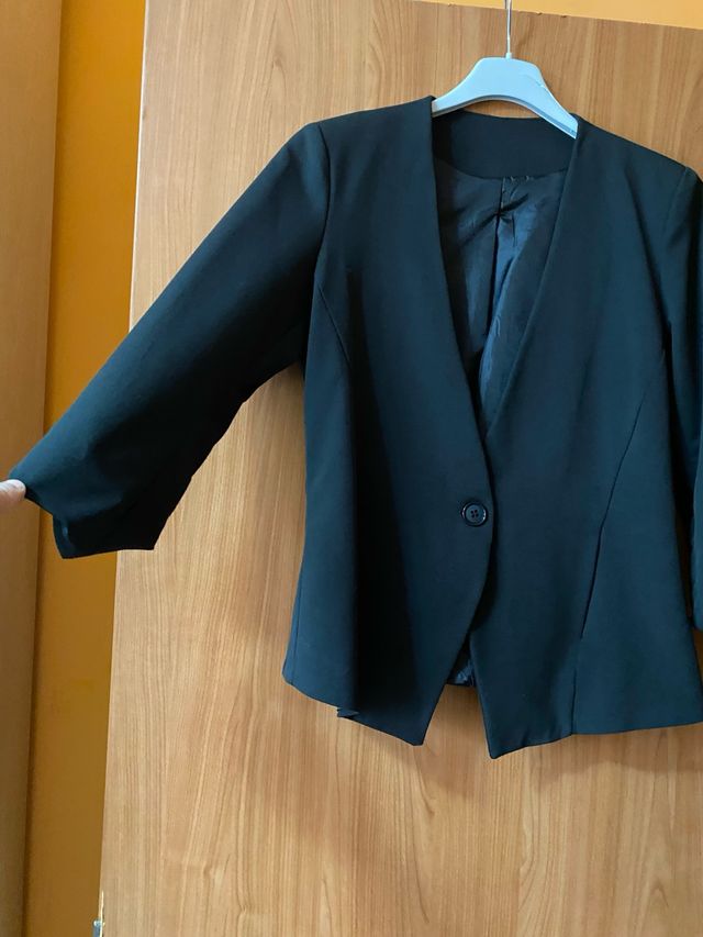 Blazer nera per donna Taglia unica