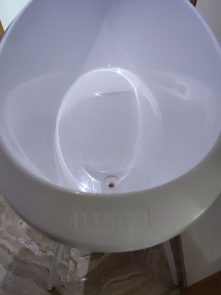 Bañera bebé con asiento y desagüe. LUMA