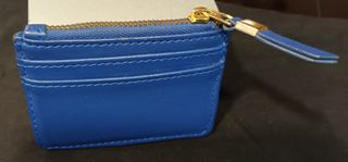 Tarjetero polipiel azul fun&basics