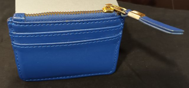 Tarjetero polipiel azul fun&basics