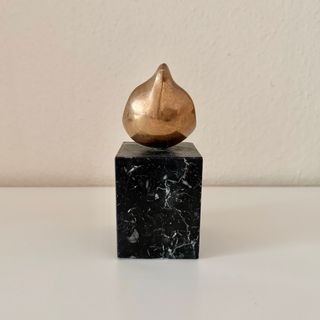 Escultura bronce Agustín Alamán (17x12cm)