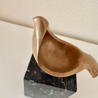 Escultura bronce Agustín Alamán (17x12cm)