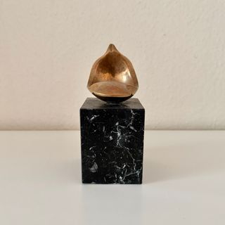 Escultura bronce Agustín Alamán (17x12cm)