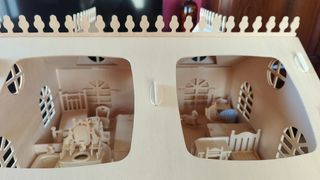 CASA JUGUETE MADERA CON MUEBLES