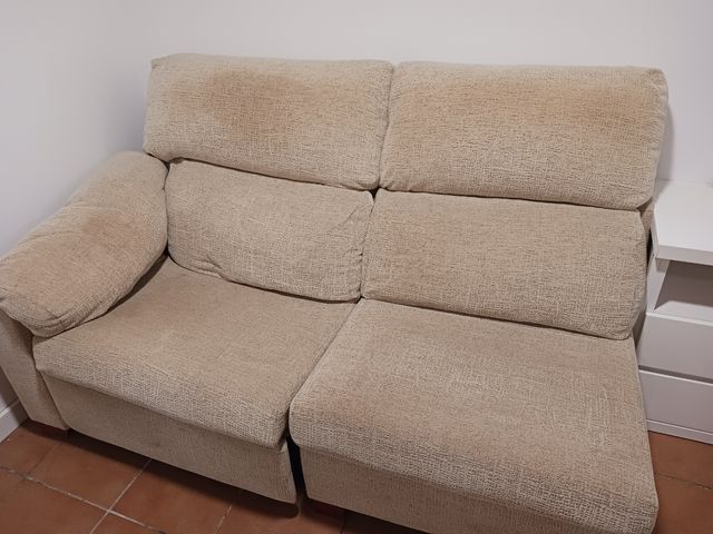 Sofa salon de 2 plazas color beige