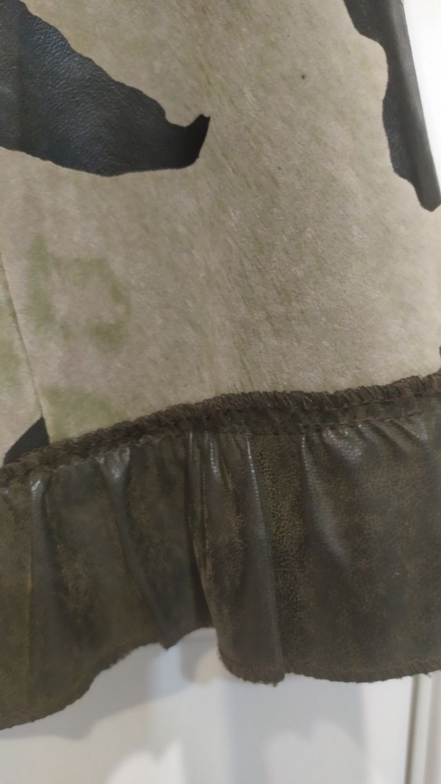 falda animal print nueva